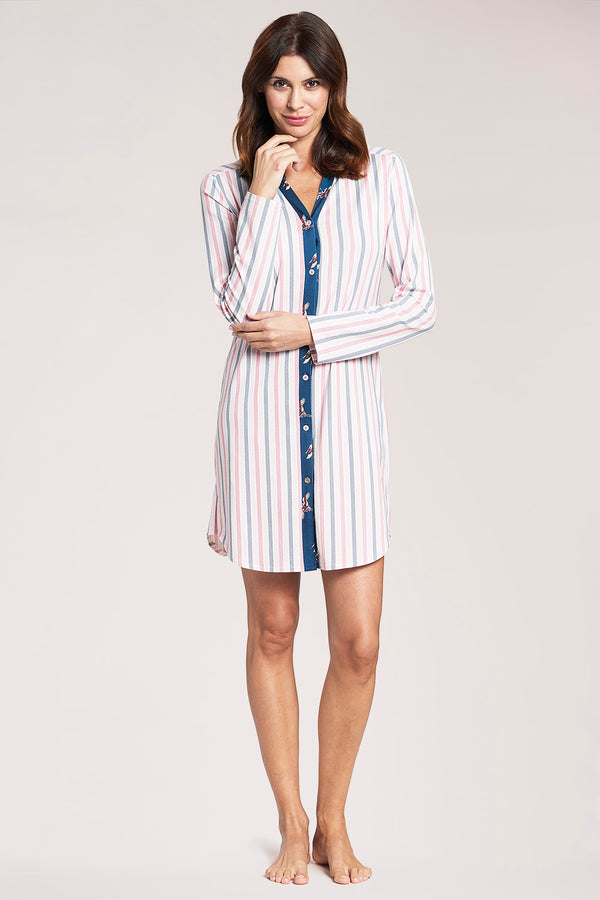 Rosch Be Happy Nightdress ong sleeve button-through